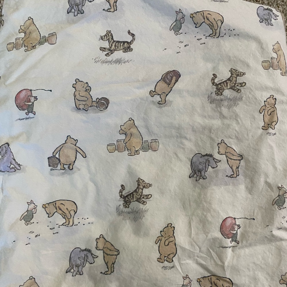 Pottery Barn Winnie the Pooh fitted crib sheet